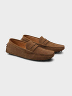 Mocassins bateau en daim