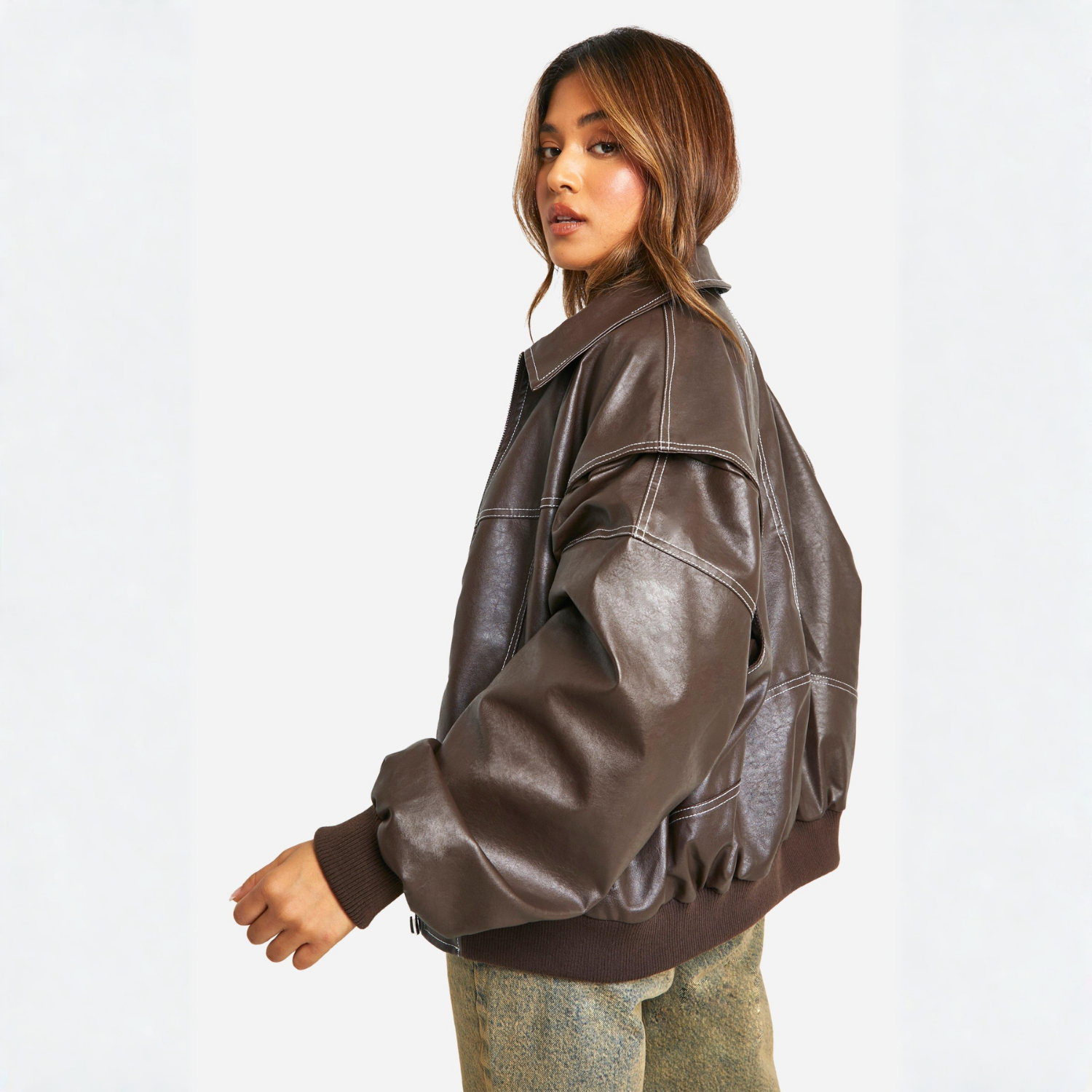 Blouson aviateur Isla en cuir