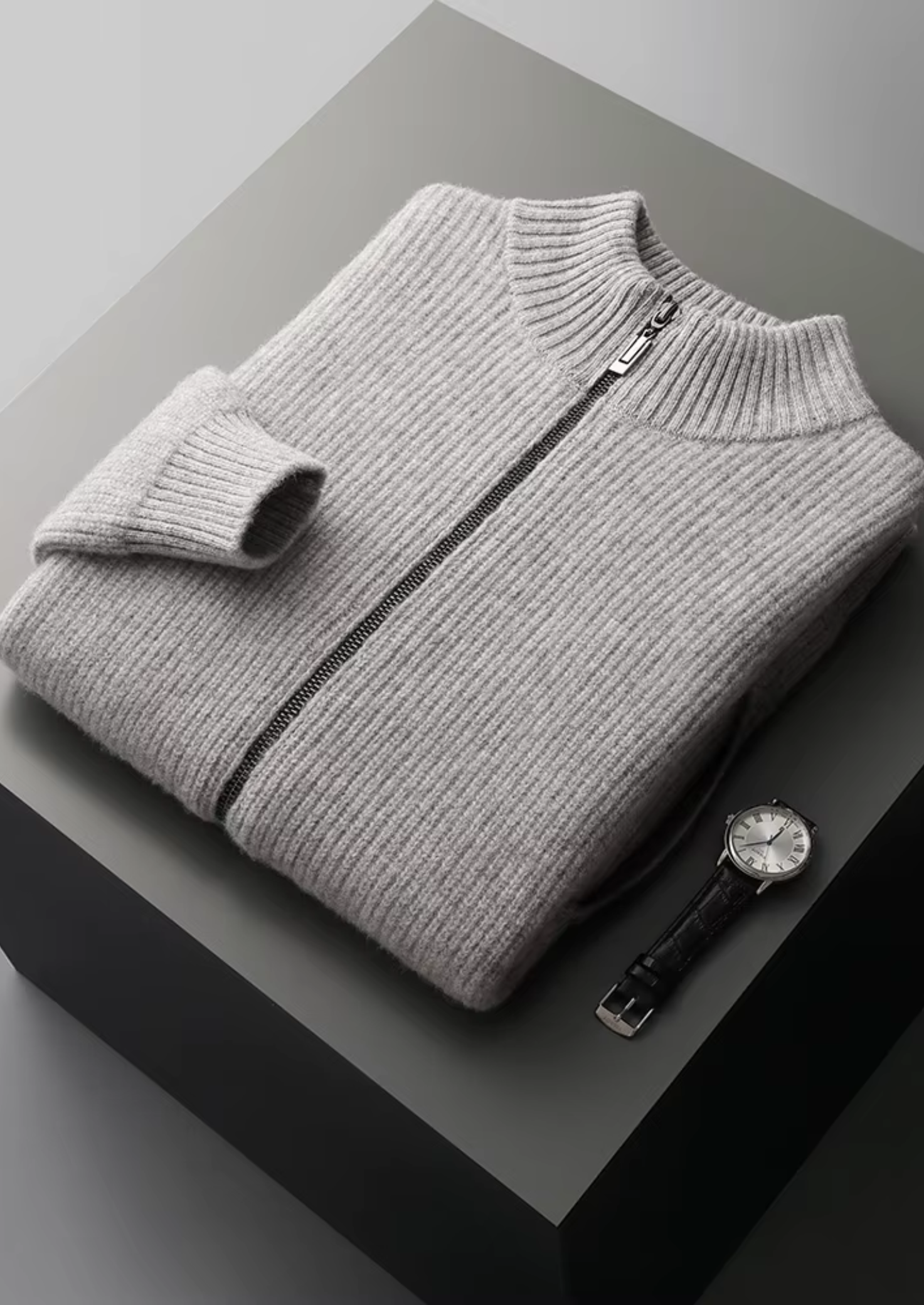 Cardigan en pure laine mérinos extra fine