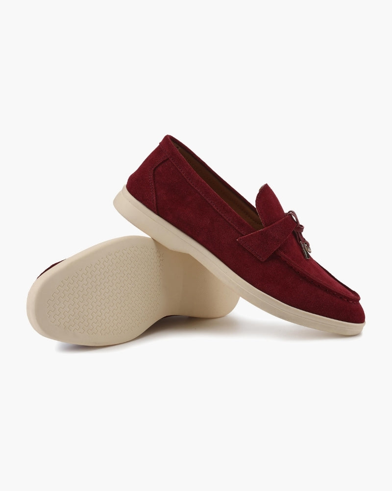 Mocassins en daim pour femme