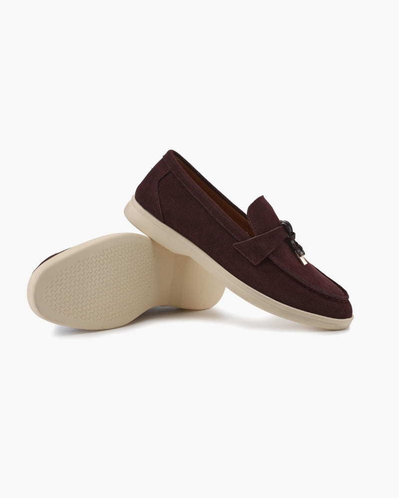 Mocassins en daim pour femme
