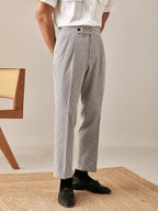 Sorrento – Pantalon taille haute à double plis