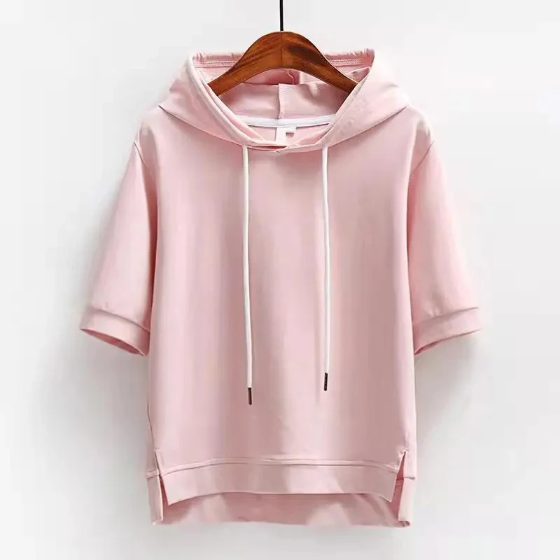 Sweat à capuche à manches courtes Maison