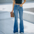 Pantalon slim en denim délavé