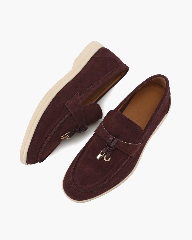 Mocassins en daim pour femme