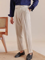 Napoli Pantalon Gurkha en lin haut de gamme