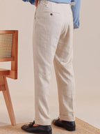 Portofino Pantalon en lin plissé haut de gamme