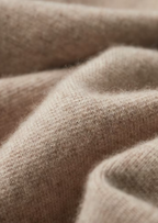 Polo zippé en laine mérinos extra-fine