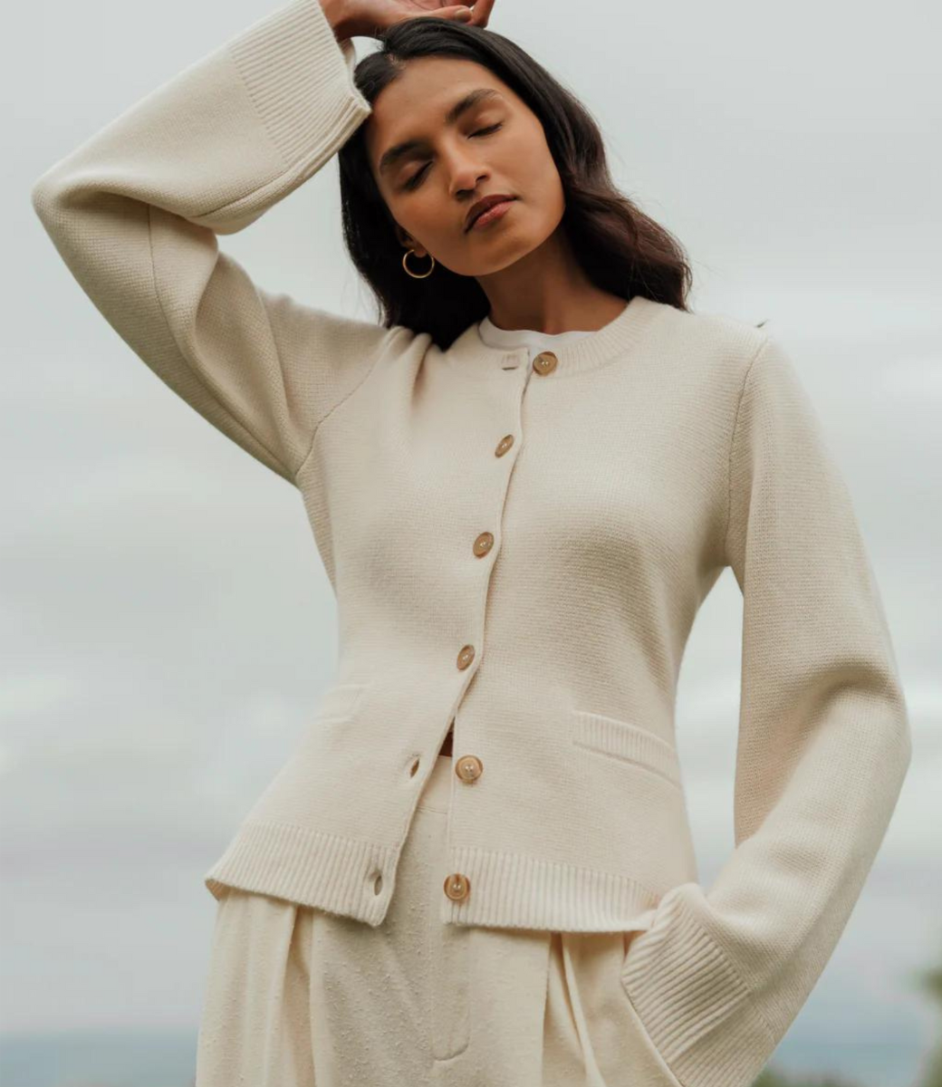 Lucienne Cardigan doux et chaud en maille