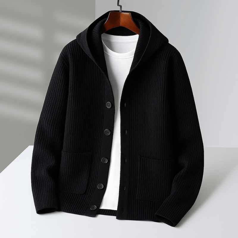 Lunora Cardigan en laine tricoté pour homme