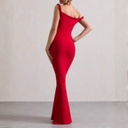 Robe longue asymétrique
