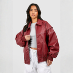 Blouson aviateur Isla en cuir