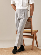 Sorrento – Pantalon taille haute à double plis