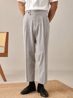 Sorrento – Pantalon taille haute à double plis