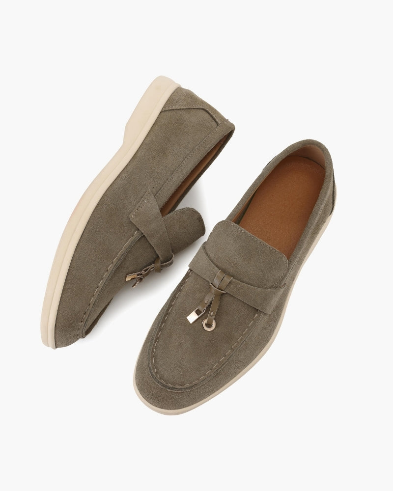 Mocassins en daim pour femme