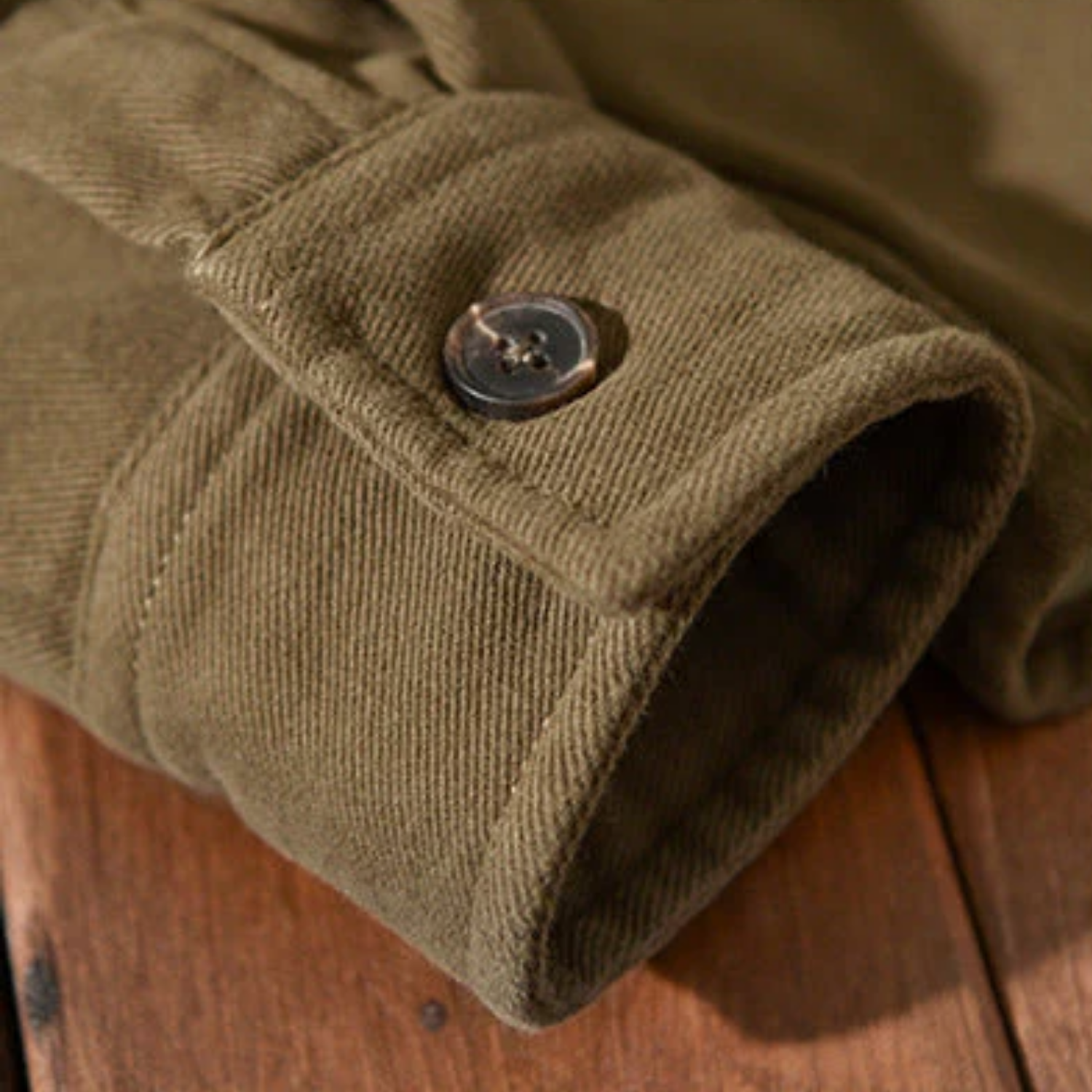 Chemise cargo doublée en polaire