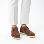 Mocassins montants en daim
