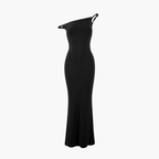 Robe longue asymétrique