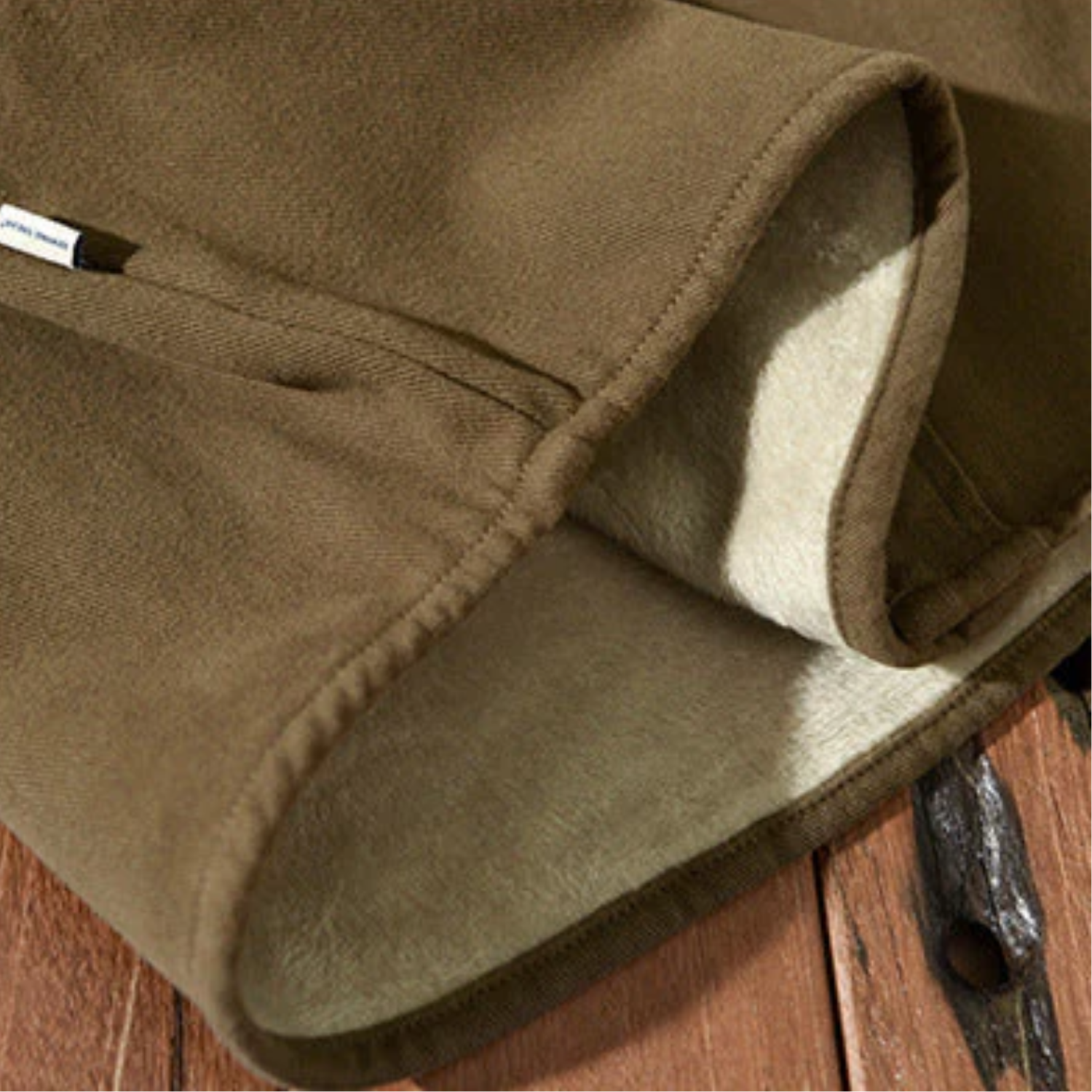 Chemise cargo doublée en polaire