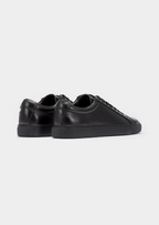 Baskets en cuir noir Essential
