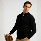 Pull en cachemire demi-zip