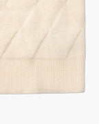 Pull en maille diamant à col rond