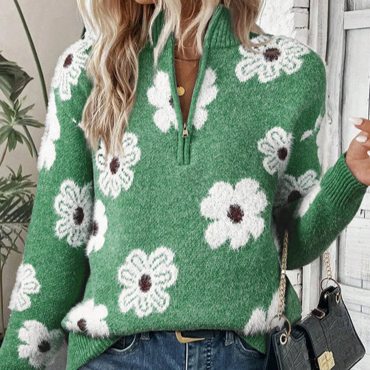 Pull Bloom à demi-zip