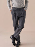 Treviso – Pantalon taille haute à double plis