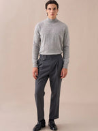 Treviso – Pantalon taille haute à double plis