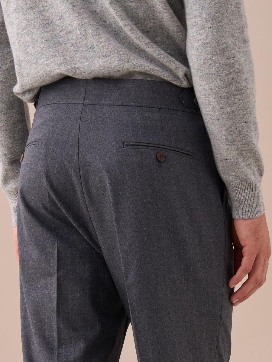 Treviso – Pantalon taille haute à double plis