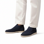 Mocassins montants en daim