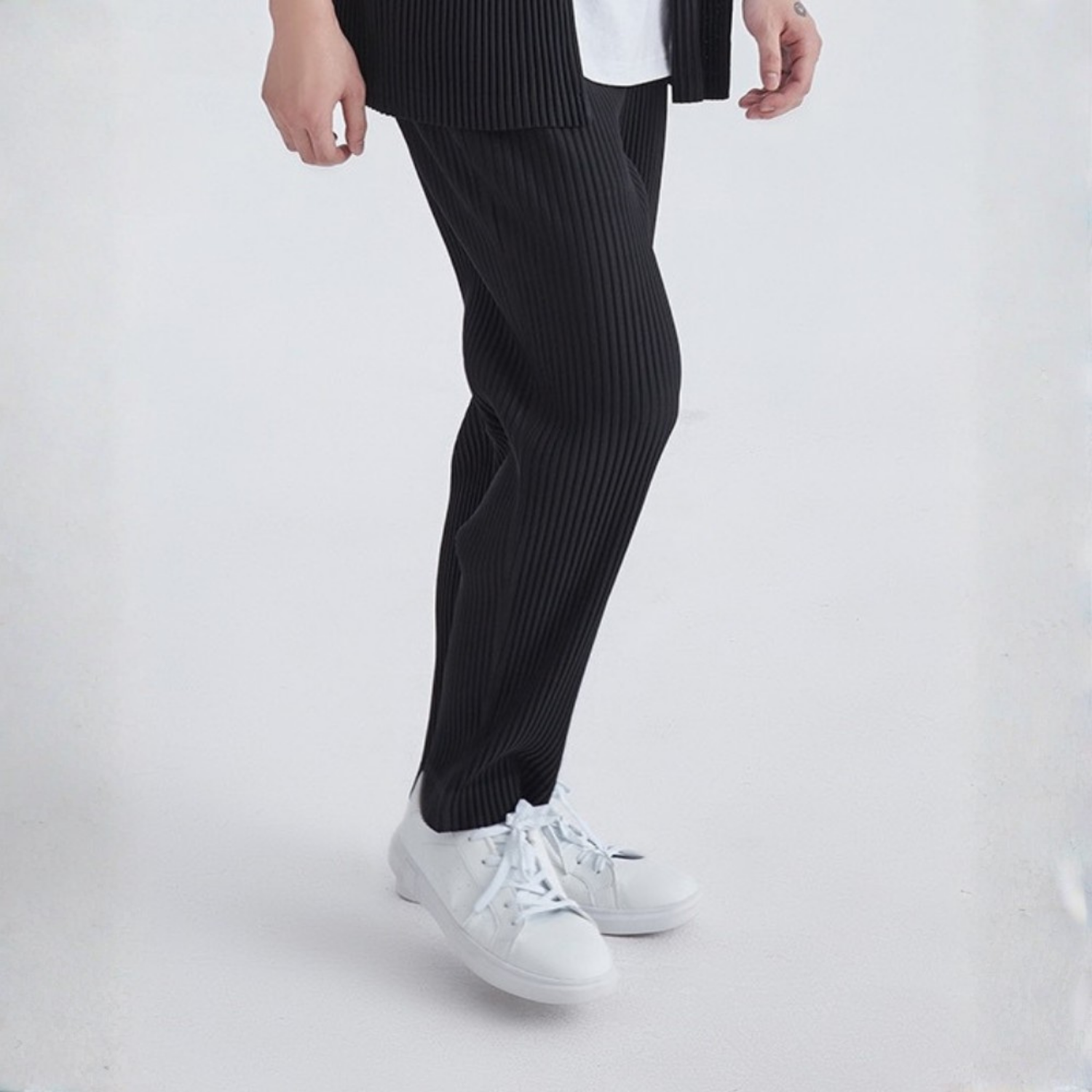 Pantalon en coton côtelé