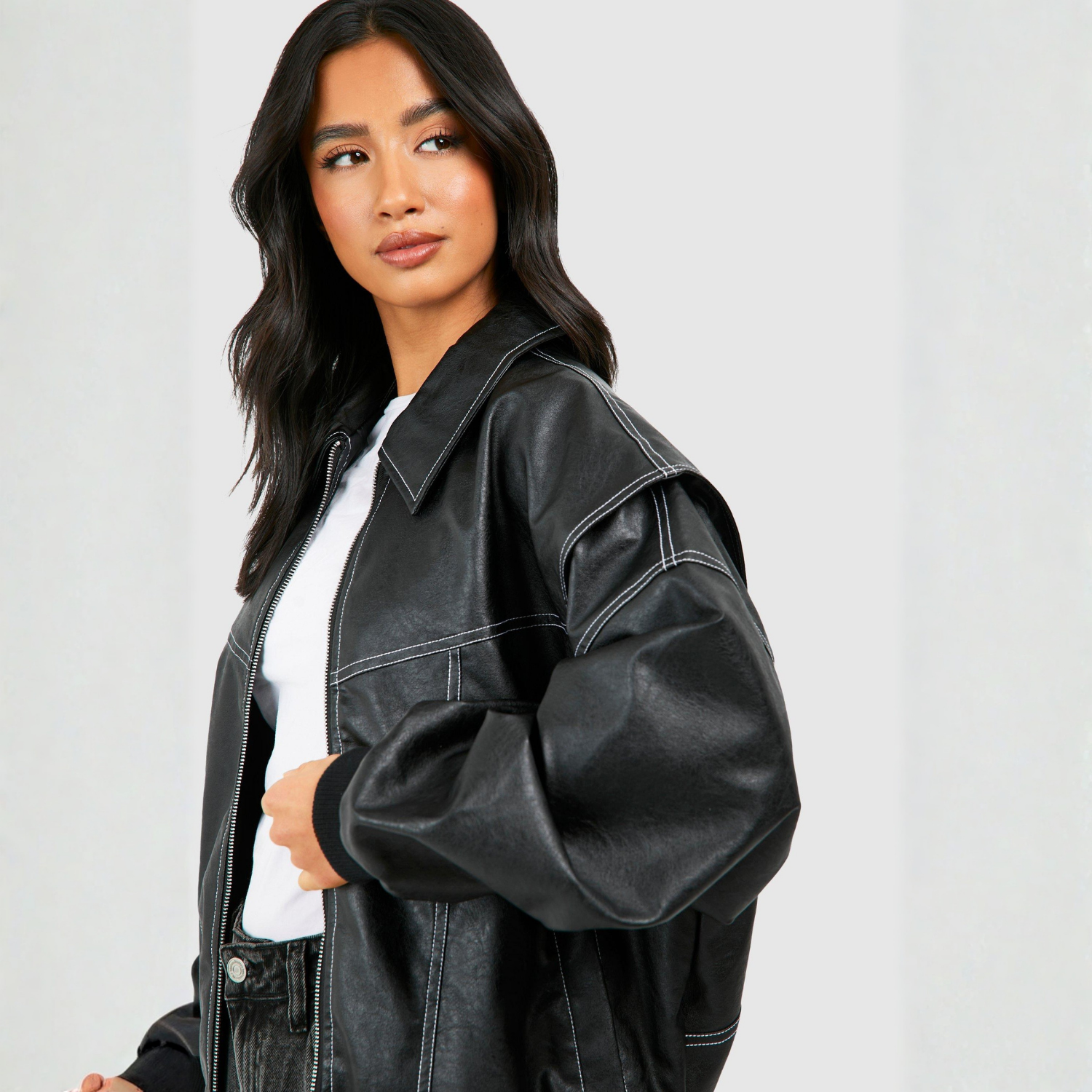 Blouson aviateur Isla en cuir