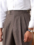 Pantalon Milano taille haute en laine