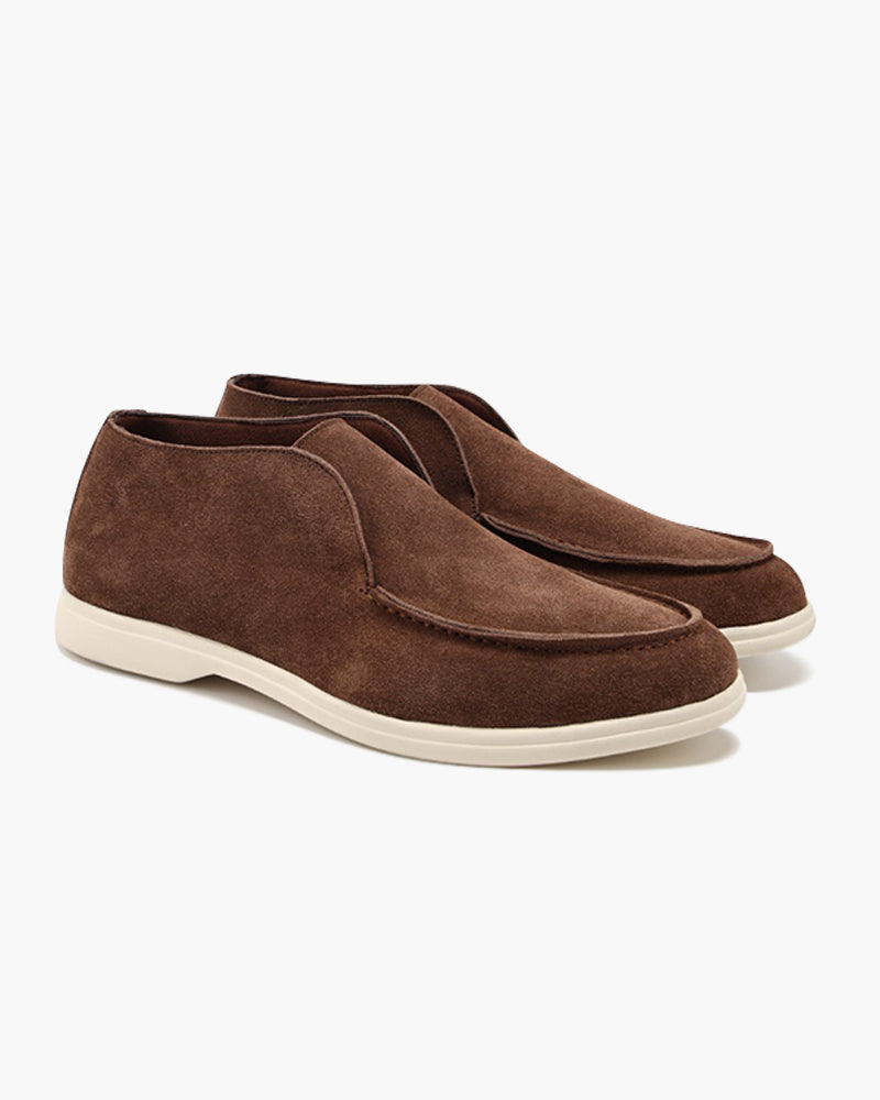 Mocassins montants en daim