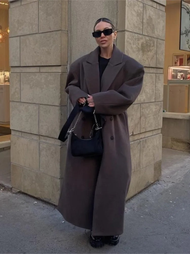 Anne Los Manteau tricoté oversize