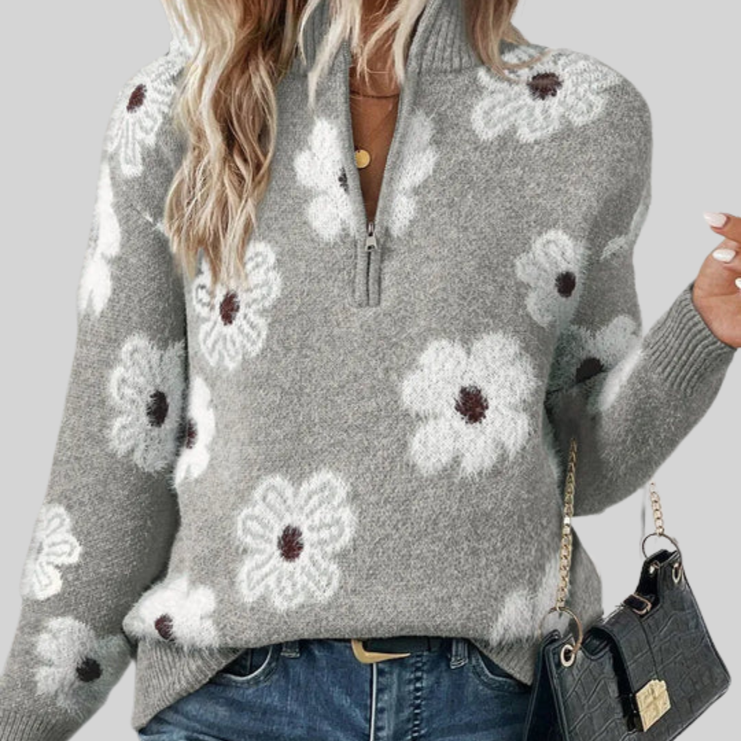 Pull Bloom à demi-zip