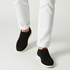 Mocassins montants en daim