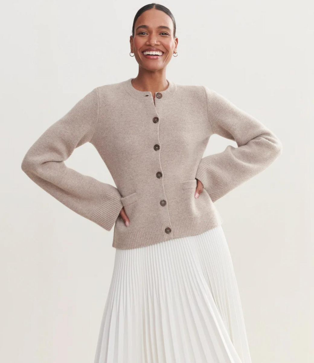 Lucienne Cardigan doux et chaud en maille