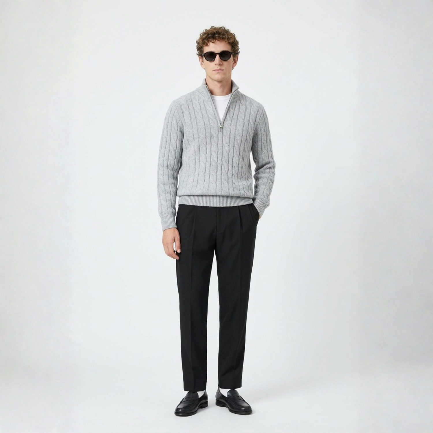 Pull en maille avec fermeture éclair — Zenith