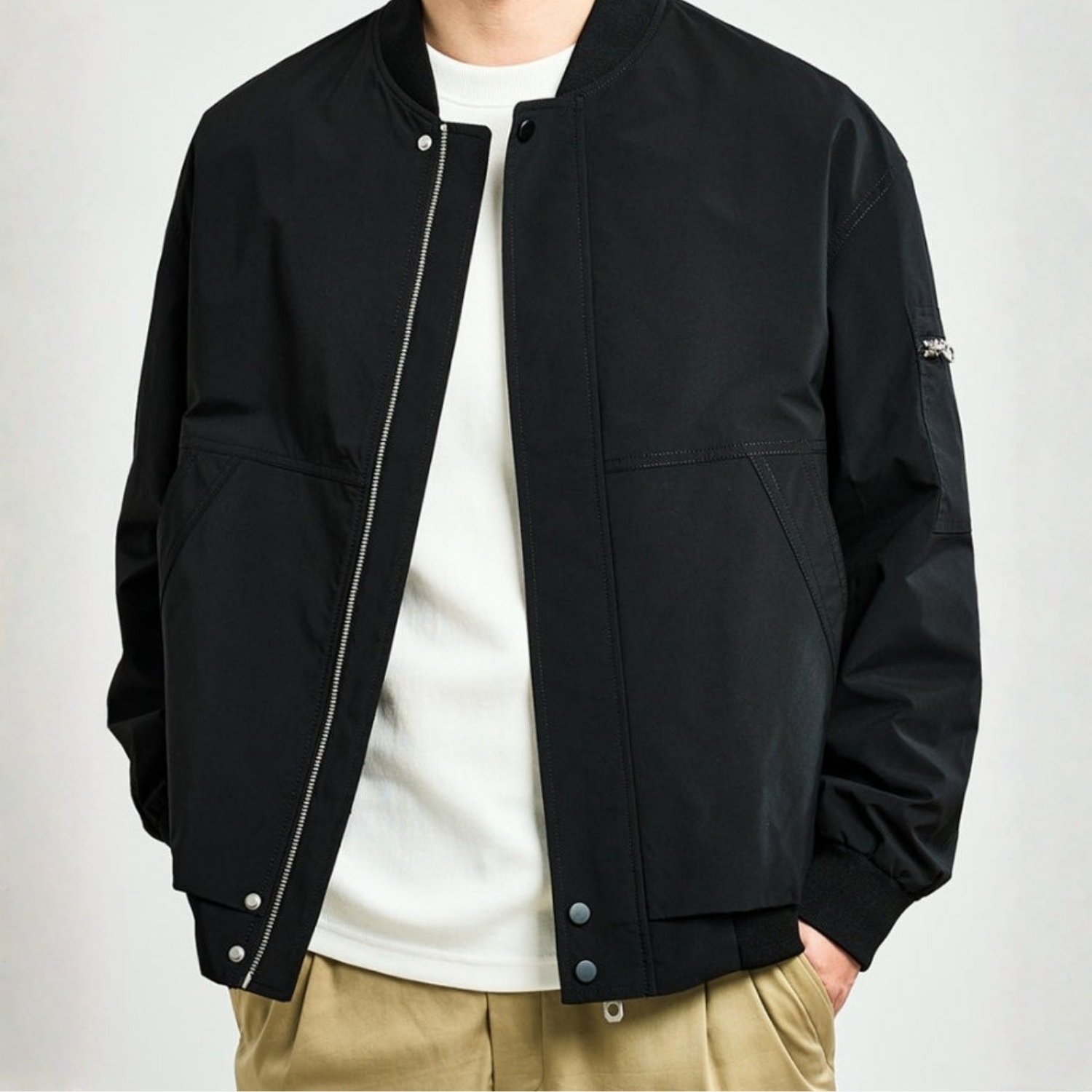 Blouson bomber minimaliste