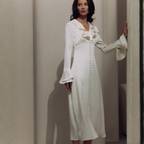 Robe midi à volants