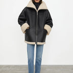 Manteau avec doublure en fourrure