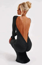 Robe longue à encolure profonde Filou's