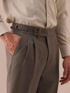 Ravenna Pantalon taille haute à double plis