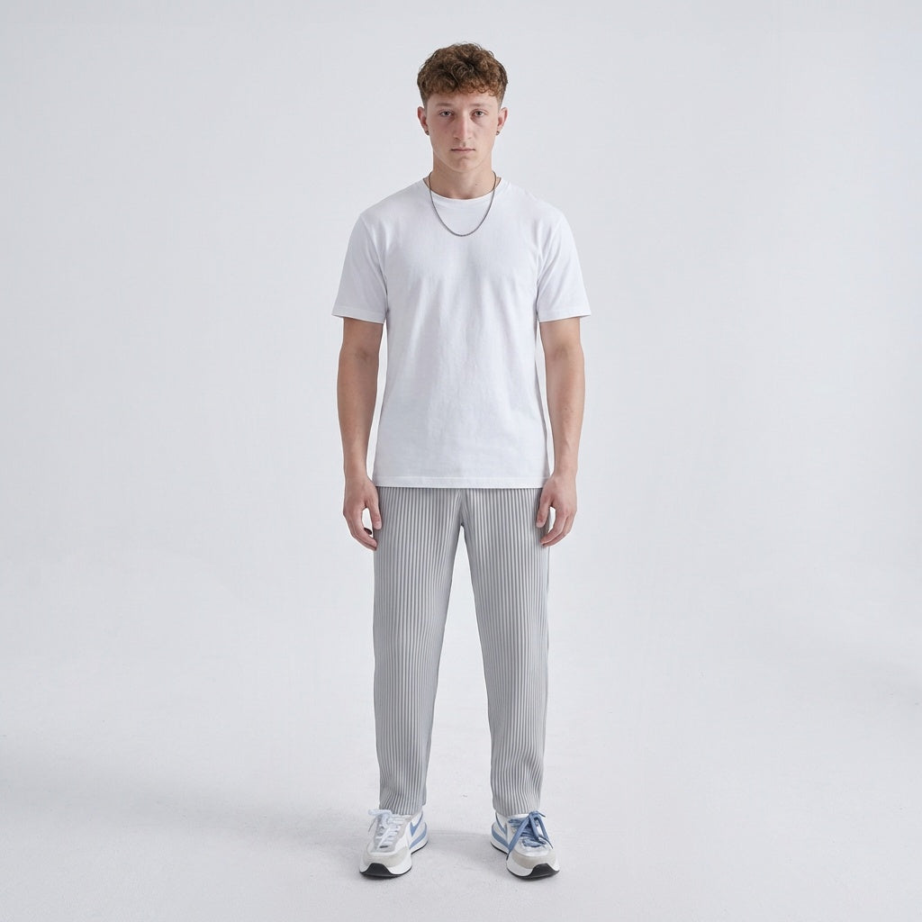 Pantalon en coton côtelé