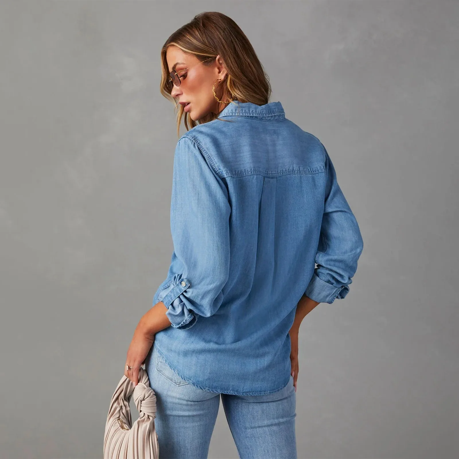 Muse Denim Boutonné