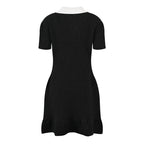 Robe tricotée à nœuds