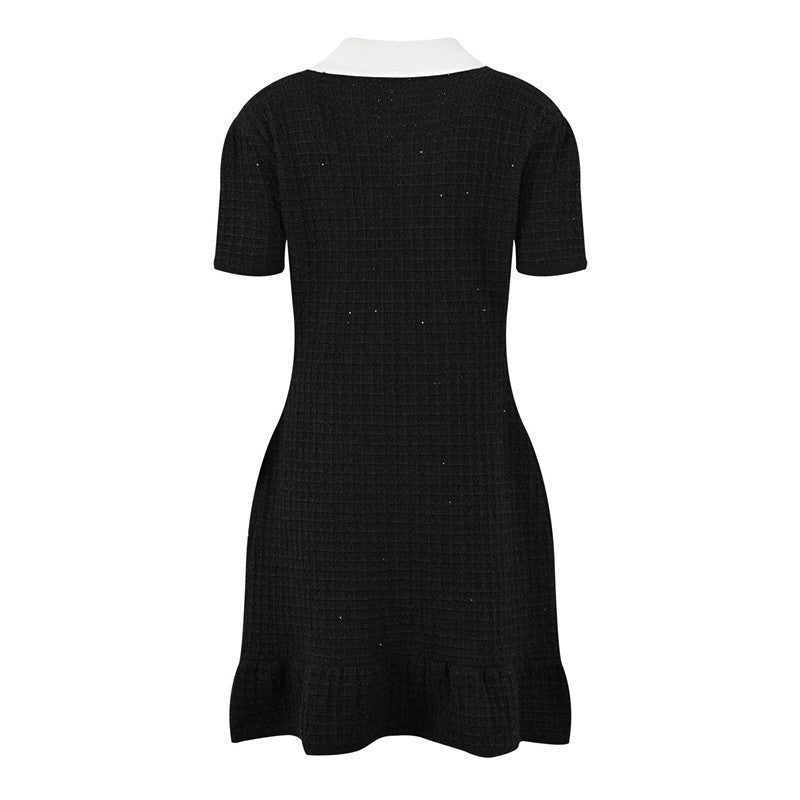Robe tricotée à nœuds