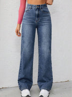 Jeans larges à coupe droite